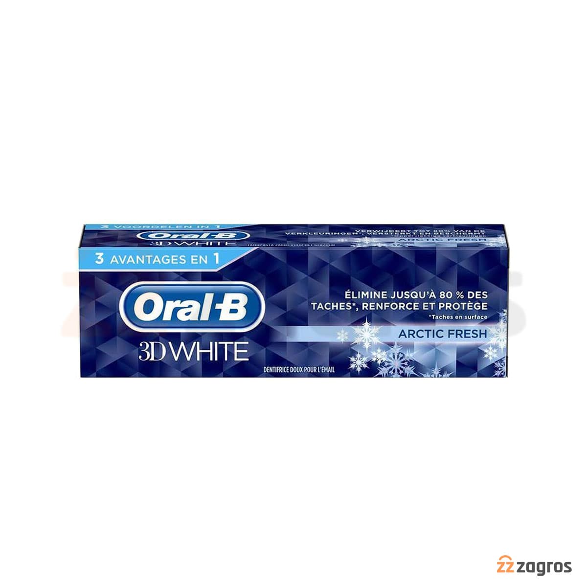 خمیردندان تری دی وایت 3DWhite اورال بی سفیدکننده مدل Arctic Fresh حجم 75 میلی — تصویر ۳