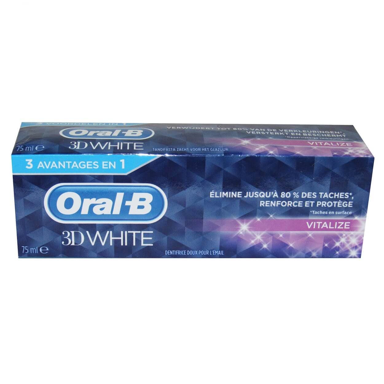 خمیردندان سفیدکننده تری دی وایت 3DWhite اورال بی مدل Vitalize حجم 75 میلی — تصویر ۵