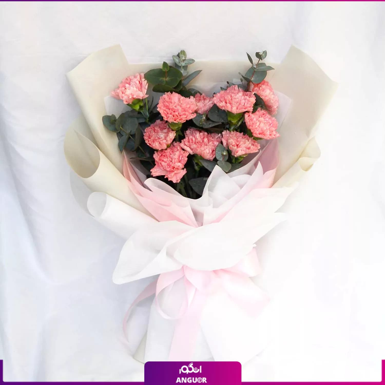 دسته گل میخک قیمت مناسب