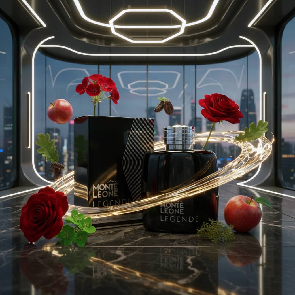 عطر ادکلن مردانه مون بلان لجند فراگرنس ورد مدل مونت لئون لجند (Fragrance World Mont Blanc Legend) حجم 100 میل — تصویر ۱۲