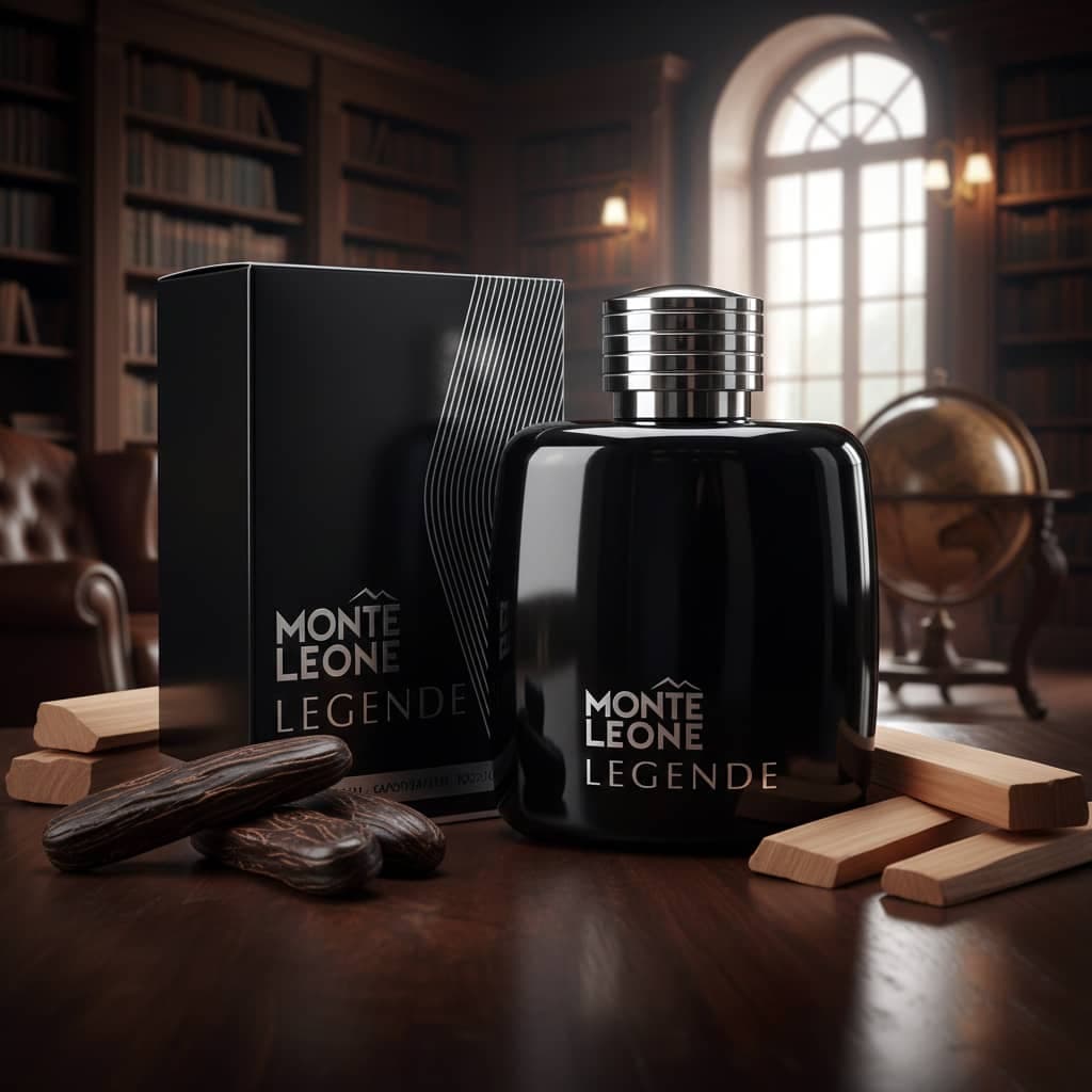عطر ادکلن مردانه مون بلان لجند فراگرنس ورد مدل مونت لئون لجند (Fragrance World Mont Blanc Legend) حجم 100 میل