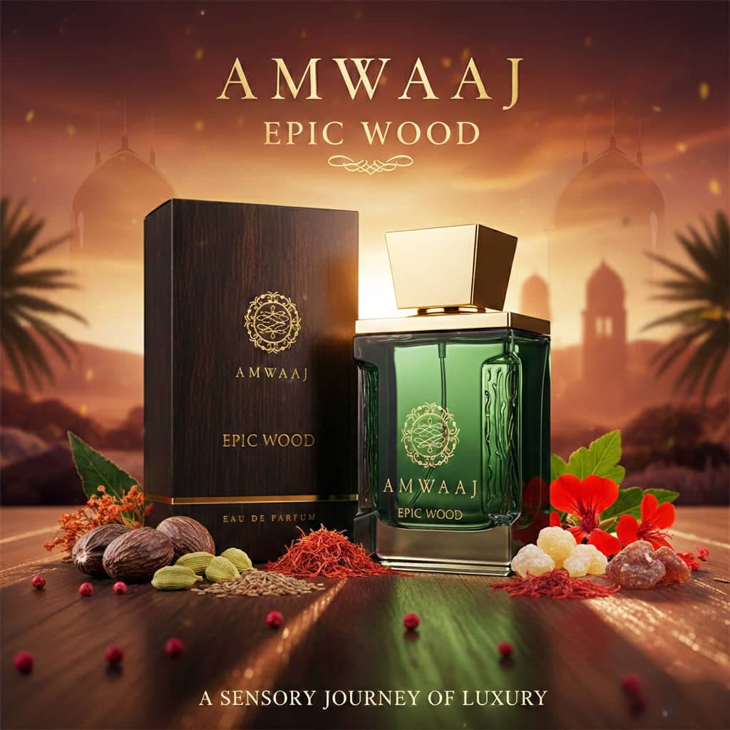 عطر ادکلن مردانه آمواج اپیک فراگرنس ورد مدل آمواج اپیک وود (Fragrance World Amouage Epic) حجم 100 میل — تصویر ۲