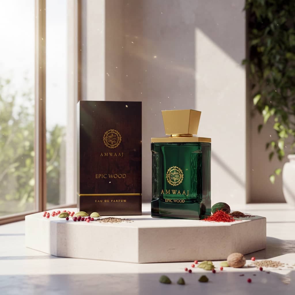 عطر ادکلن مردانه آمواج اپیک فراگرنس ورد مدل آمواج اپیک وود (Fragrance World Amouage Epic) حجم 100 میل — تصویر ۶