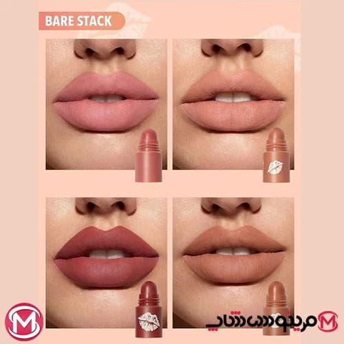 رژ 4 تایی شیگلم SHEGLAM مدل BARE STACK — تصویر ۱۲