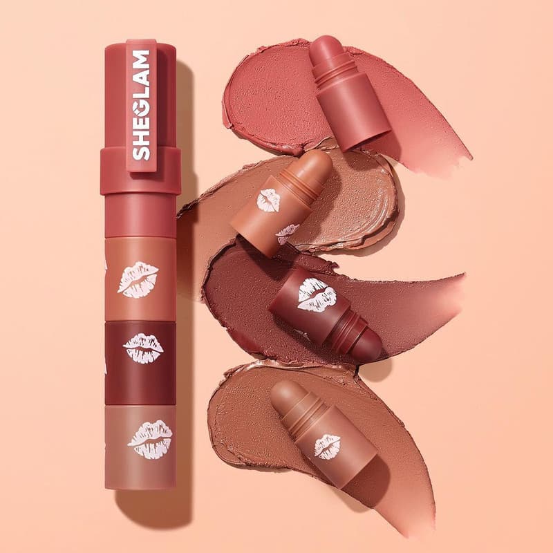 رژ 4 تایی شیگلم SHEGLAM مدل BARE STACK — تصویر ۴
