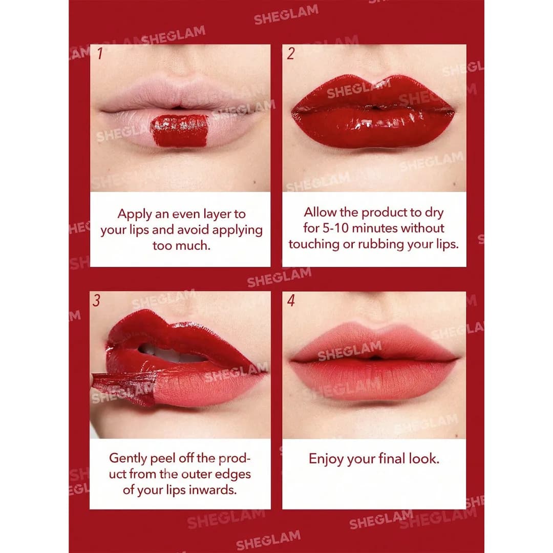 تینت لب پیل آف شیگلم SHEGLAM مدل PEEL TALK رنگ Tongue Twister — تصویر ۱۰