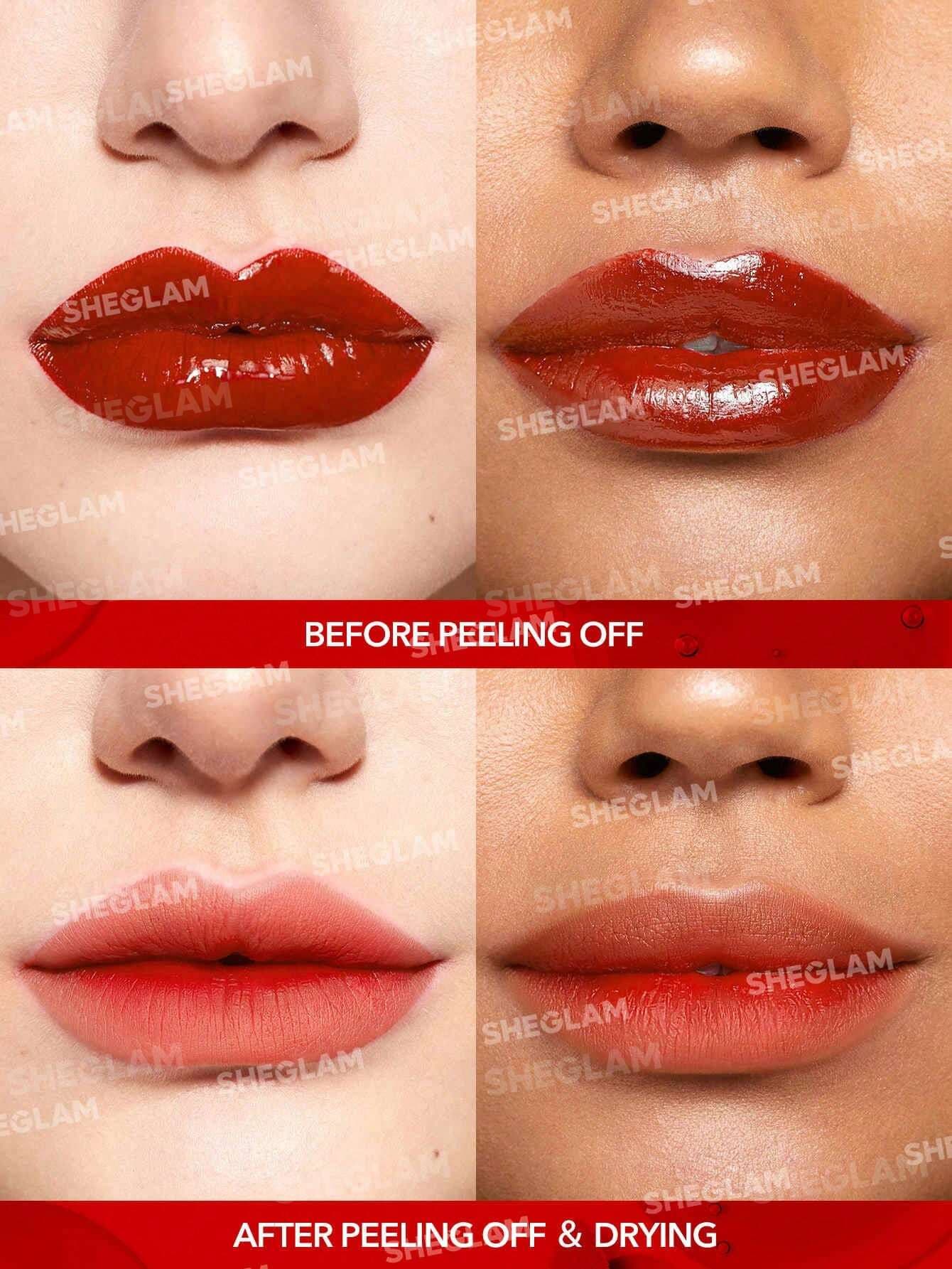 تینت لب پیل آف شیگلم SHEGLAM مدل PEEL TALK رنگ Samesies — تصویر ۱۱