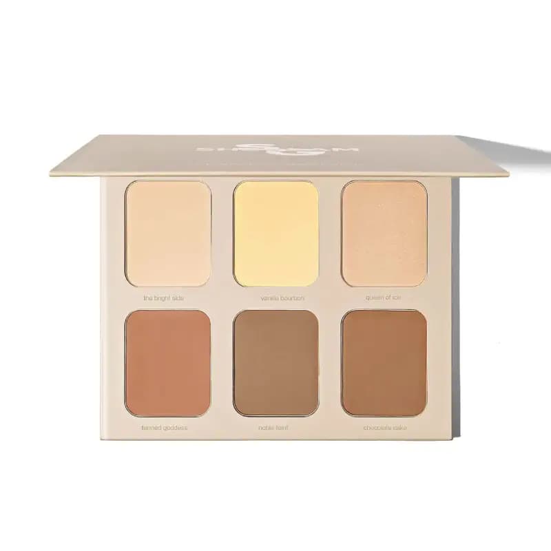 پالت کانتور برنزر و هایلایتر شیگلم SHEGLAM مدل NUDE — تصویر ۴