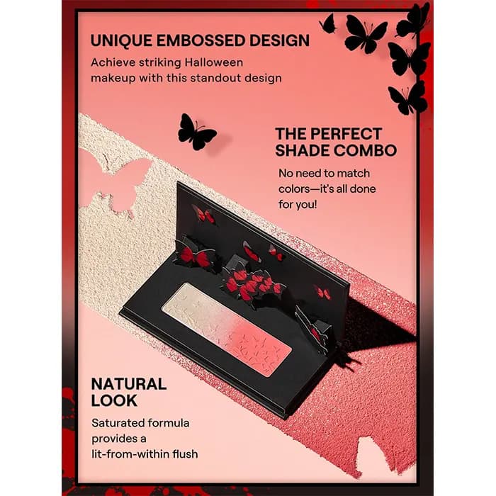 پالت رژگونه و هایلایتر شیگلم SHEGLAM مدل Crimson Butterfly — تصویر ۸