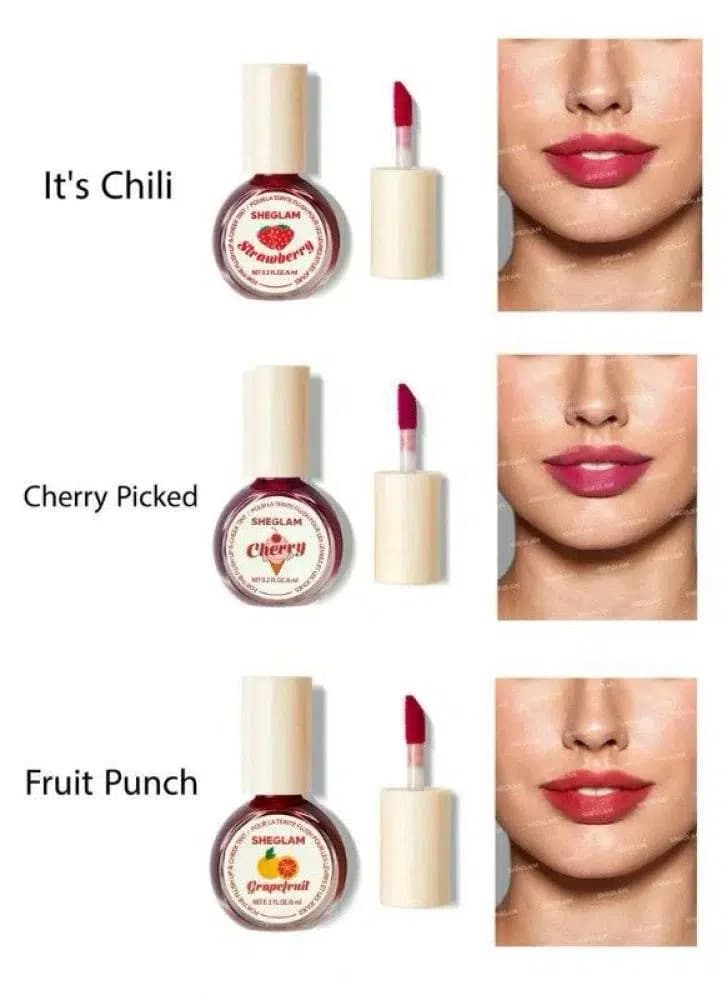تینت لب و گونه مایع شیگلم SHEGLAM مدل CHERRY PICKED — تصویر ۳