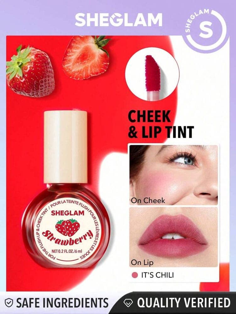تینت لب و گونه مایع شیگلم SHEGLAM مدل ITS CHILI — تصویر ۳
