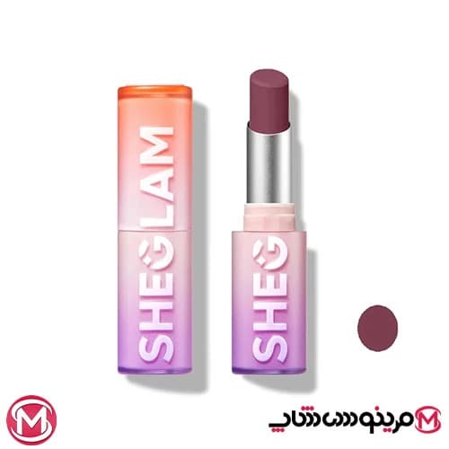 رژ لب جامد براق شیگلم SHEGLAM مدل MIRROR KISS رنگ RENT FREE — تصویر ۸