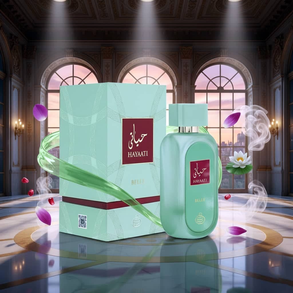 عطر ادکلن زنانه حیاتی بله فراگرنس ورد رایحه ژان پل گوتیه لا بل له پارفوم (Fragrance World Hayaati Hayaati Belle) حجم 100 میل — تصویر ۷