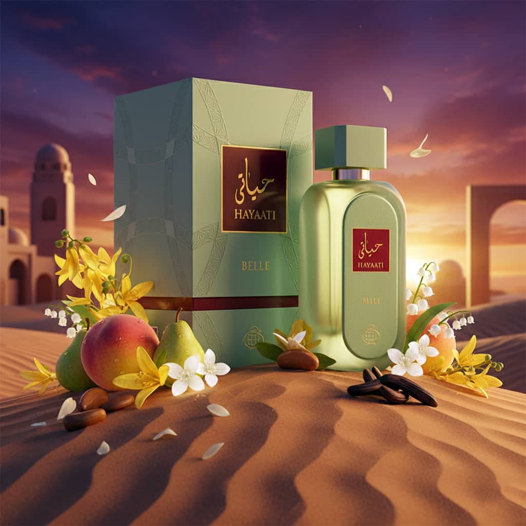 عطر ادکلن زنانه حیاتی بله فراگرنس ورد رایحه ژان پل گوتیه لا بل له پارفوم (Fragrance World Hayaati Hayaati Belle) حجم 100 میل — تصویر ۸