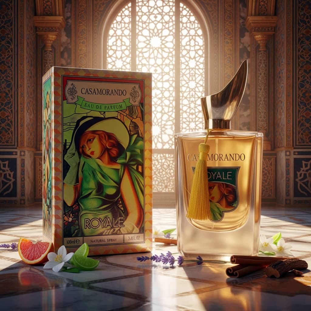 عطر ادکلن زنانه زرجوف کازاموراتی لیرا فراگرنس ورد مدل کازاموراندو رویال (Fragrance World Xerjoff Casamorati Lira) حجم 100 میل