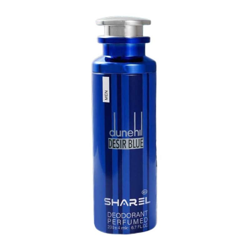 اسپری بدن مردانه شارل SHAREL رایحه Dunehil Desir Blue حجم 200 میل