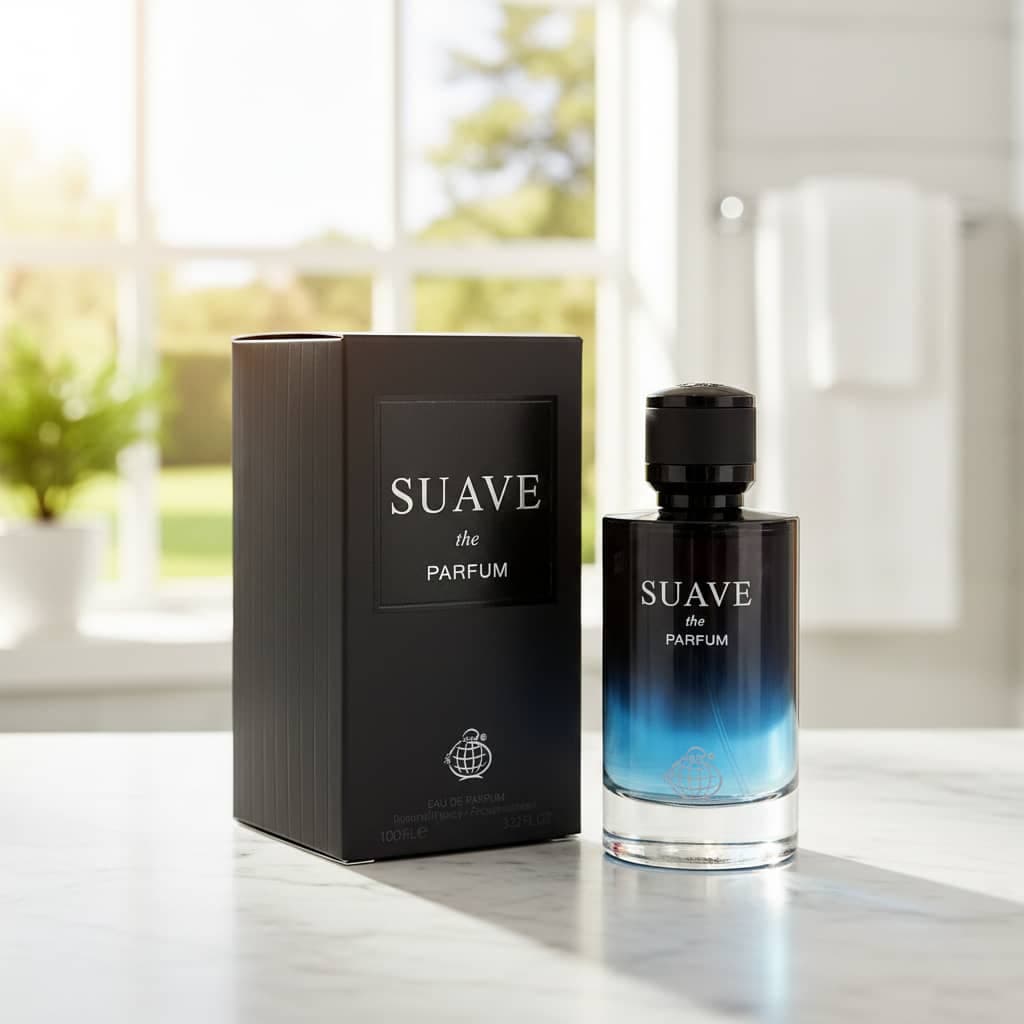 عطر ادکلن مردانه دیور ساواج پرفیوم فراگرنس ورد مدل سوآو پارفوم (Fragrance World Dior Sauvage Parfum) حجم 100 میل — تصویر ۷