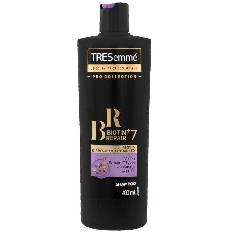 شامپو تقویت کننده ترزمه Tresemmé مدل 7+ Biotin Repair حجم 400 میلی