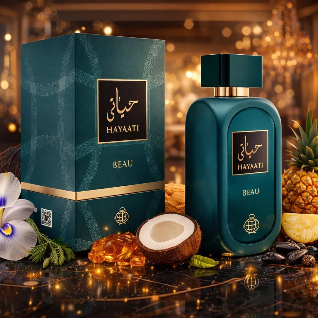 عطر ادکلن مردانه حیاتی بیو فراگرنس ورد رایحه ژان پل گوتیه له بو له پرفیوم (Fragrance World Hayaati Beau) حجم 100 میل