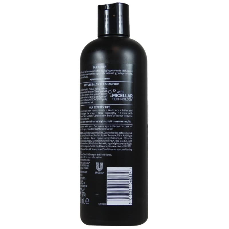 شامپو ترزمه برای موهای خشک و وز مدل Salon Silk حجم 500 میلی — تصویر ۸