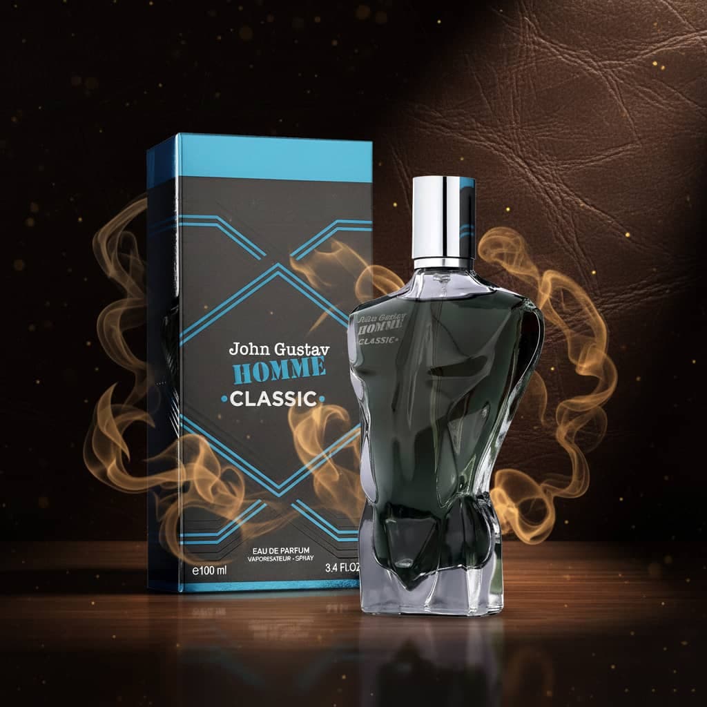 عطر ادکلن مردانه ژان پل گوتیه له میل فراگرنس ورد مدل جان گوستاو هوم کلاسیک (Fragrance World Jean Paul Gaultier Le Male) حجم 100 میل