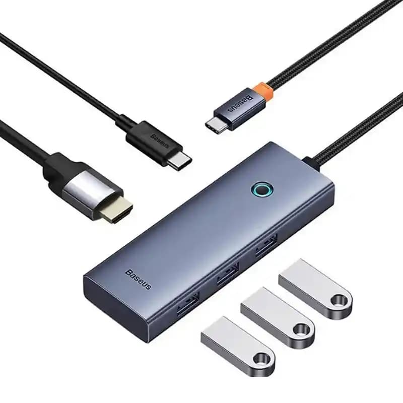 هاب تایپ سی 5 پورت بیسوس مدل Baseus UltraJoy Series HDMI+PD B00052801811-00 — تصویر ۴
