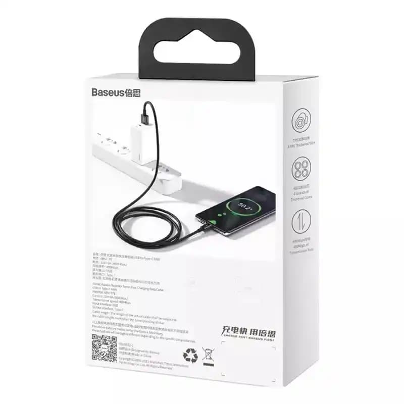 کابل باسئوس Baseus Superior usb-A To Type-c CATYS-01 1m 66W — تصویر ۱۰