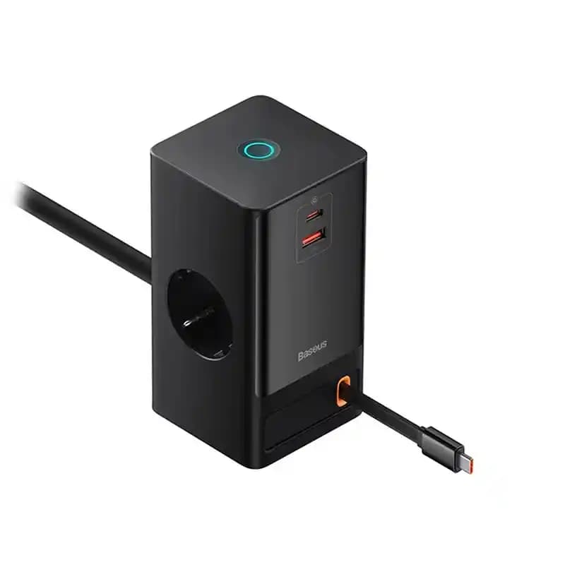 شارژر رومیزی باسئوس Baseus PowerCombo 5 2AC+1u+1C PSLR000301 65W — تصویر ۳