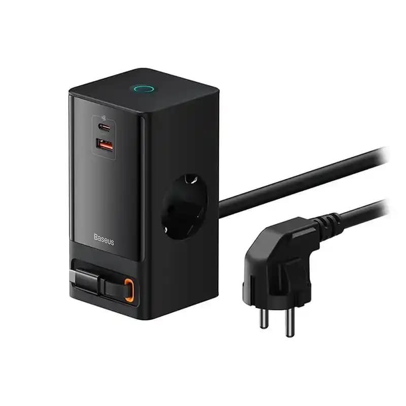 شارژر رومیزی باسئوس Baseus PowerCombo 5 2AC+1u+1C PSLR000301 65W