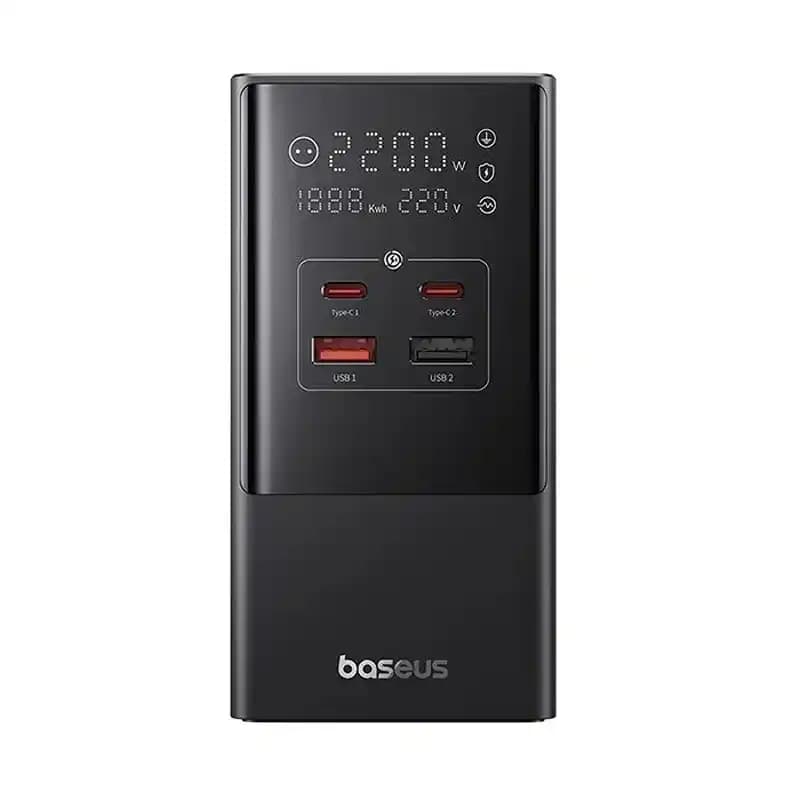 شارژر رومیزی باسئوس Baseus PowerCombo Tower 3AC+2u+2C E00023606113-00 35W — تصویر ۳