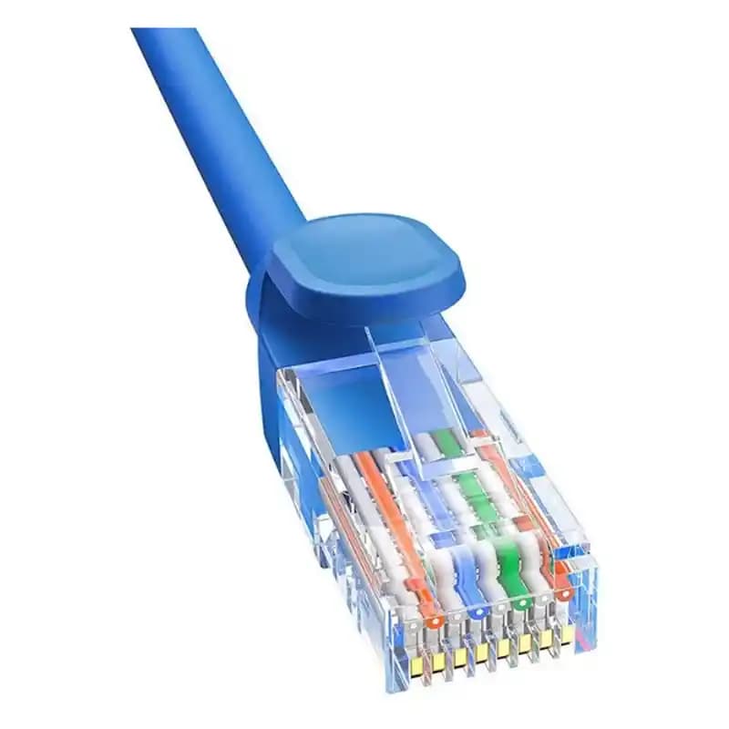 کابل شبکه باسئوس Baseus Round RJ45 Cat6 3m آبی — تصویر ۷