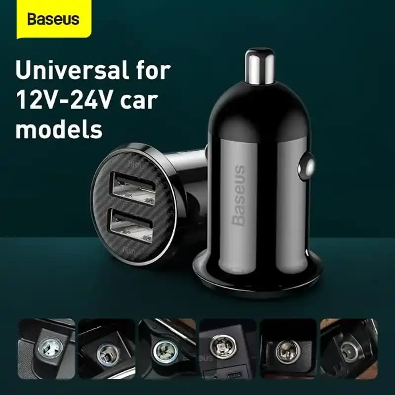 شارژر فندکی خودرو باسئوس Baseus Grain Pro CCALLP-01 24w — تصویر ۴