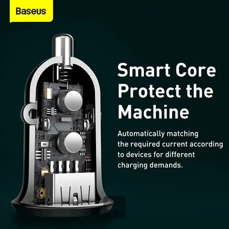 شارژر فندکی خودرو باسئوس Baseus Grain Pro CCALLP-01 24w — تصویر ۵
