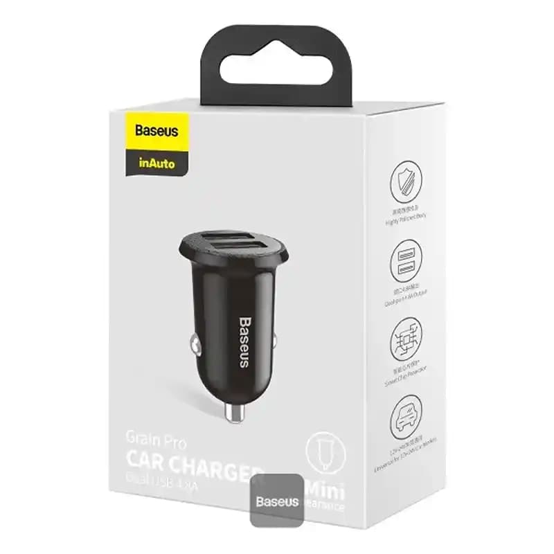 شارژر فندکی خودرو باسئوس Baseus Grain Pro CCALLP-01 24w — تصویر ۸