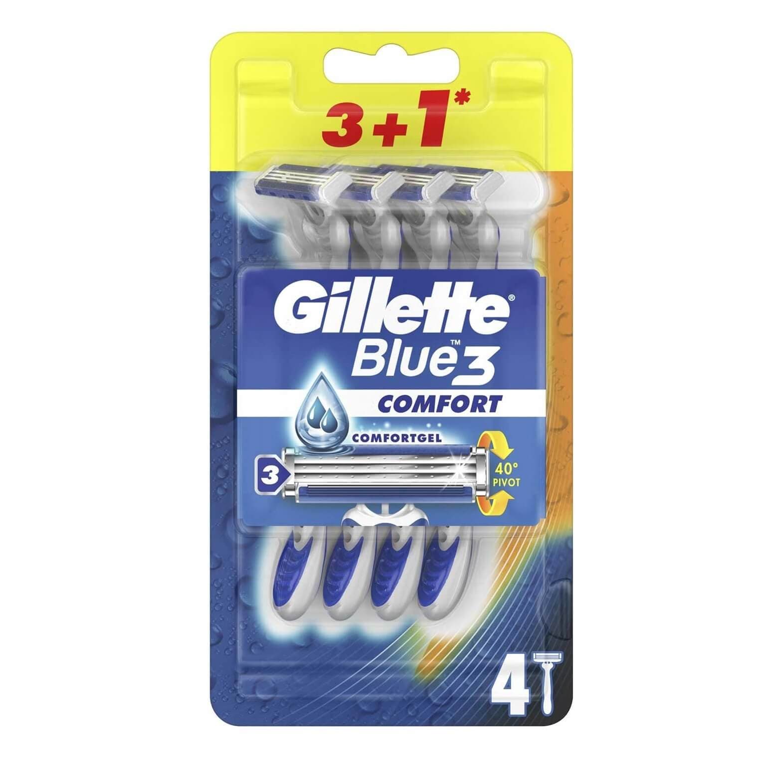 ژیلت مدل Blue 3 مدل Comfort بسته 4 عددی