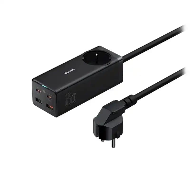 شارژر رومیزی 5 پورت باسئوس Baseus مدل GaN3 Pro PSZM000901 65W — تصویر ۲