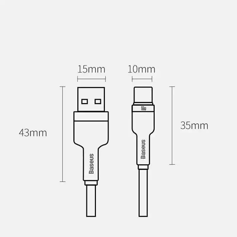کابل تایپ سی باسئوس Baseus مدل CAKF0001 طول 1 متر — تصویر ۱۲