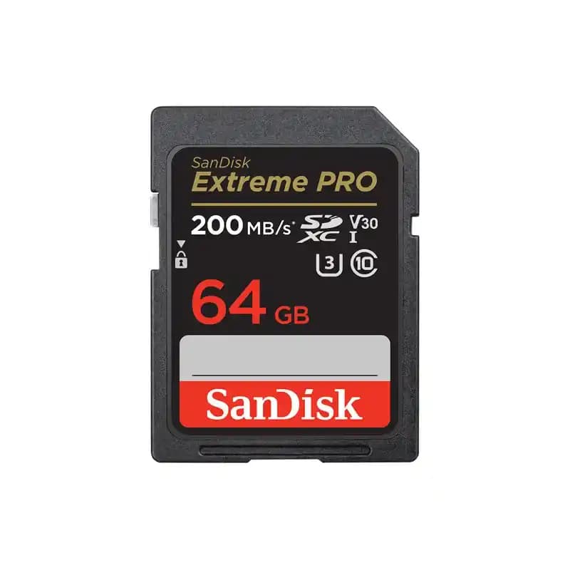 کارت حافظه اس دی سن دیسک 64 گیگ SanDisk Extreme PRO 200MB/s