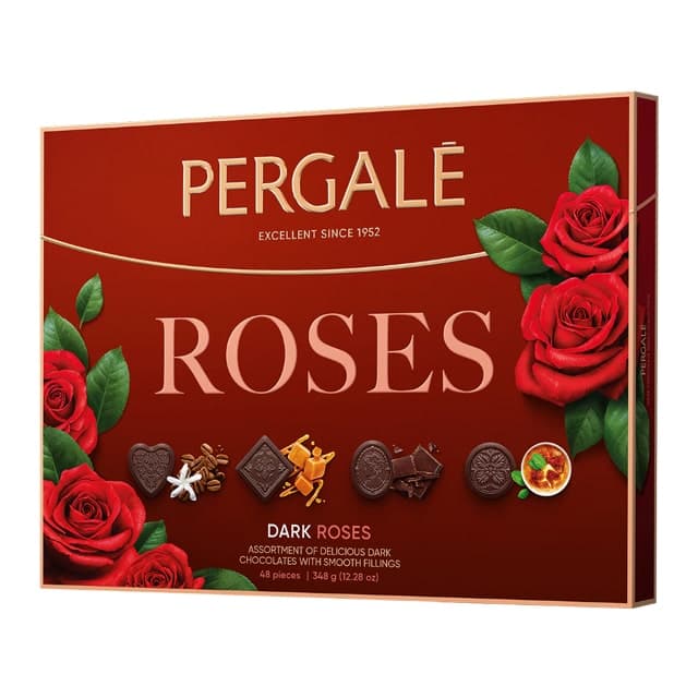شکلات کادویی تلخ رز پرگاله Pergale