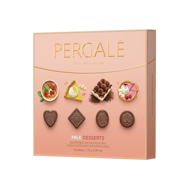 شکلات کادویی شیری دسر پرگاله Pergale
