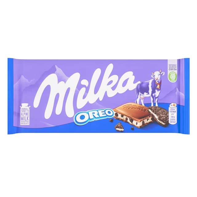 شکلات میلکا Oreo وزن 100گرم