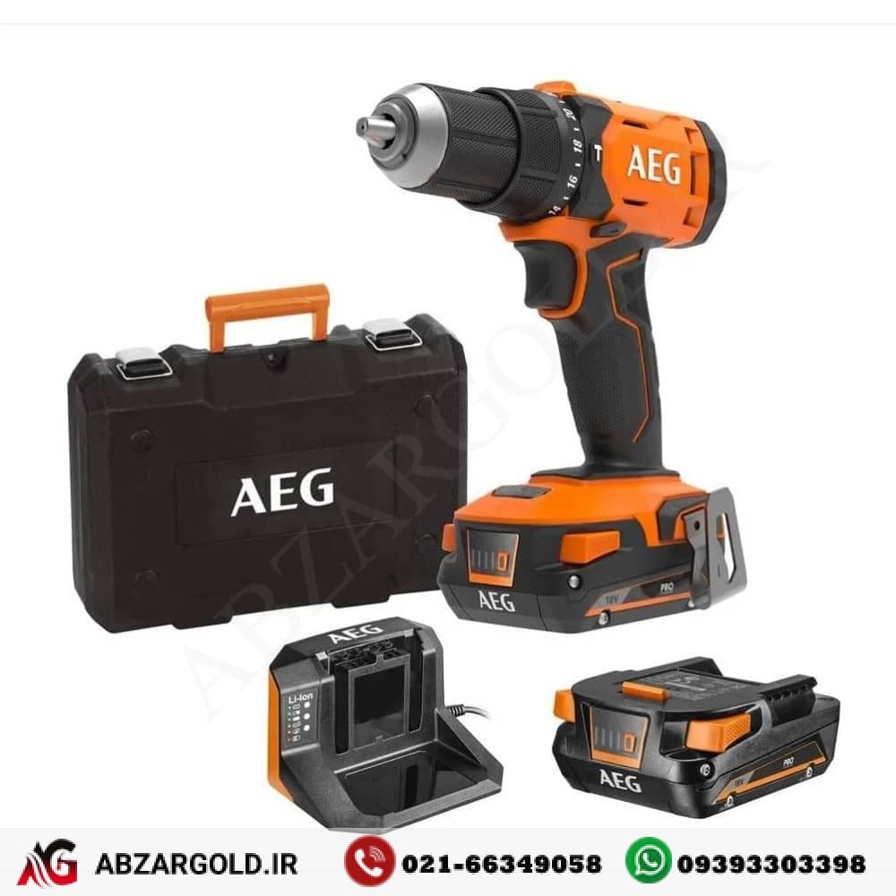 دریل شارژی 18ولت چکشی آاگ مدل BSB18G4LI-202 — تصویر ۲