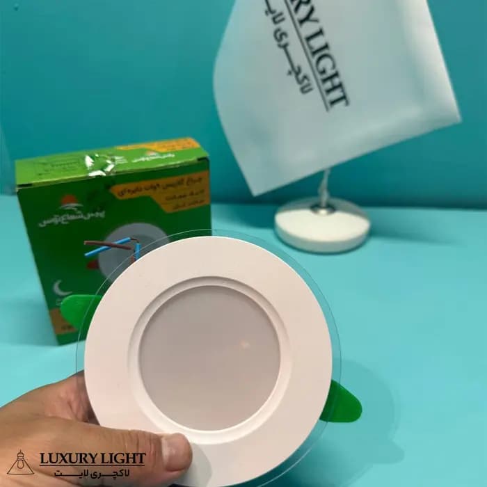 پنل توکار سقفی 9 وات LED پارس شعاع توس مدل گلاریس — تصویر ۱۲