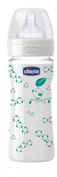 شیشه پیرکس چیکو با سری سیلیکون 240 میلی لیتر Chicco ref — تصویر ۶