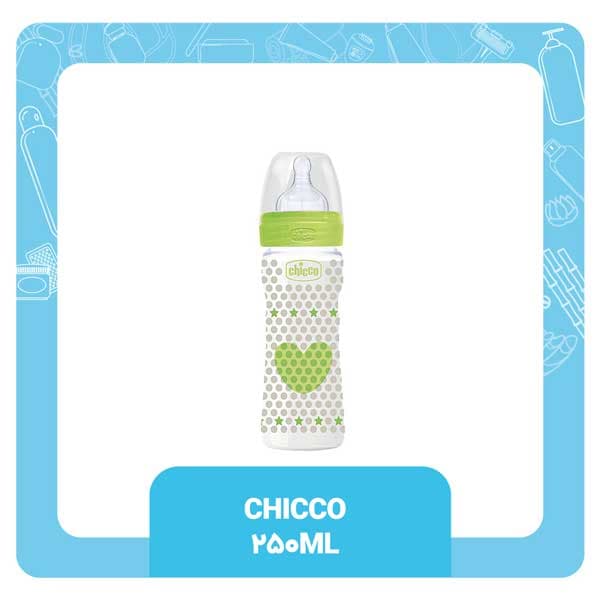 شیشه شیر ول بی اینگ سیلیکون چیکو گنجایش 250 میلی لیتر رنگ ها مختلف chicco — تصویر ۷
