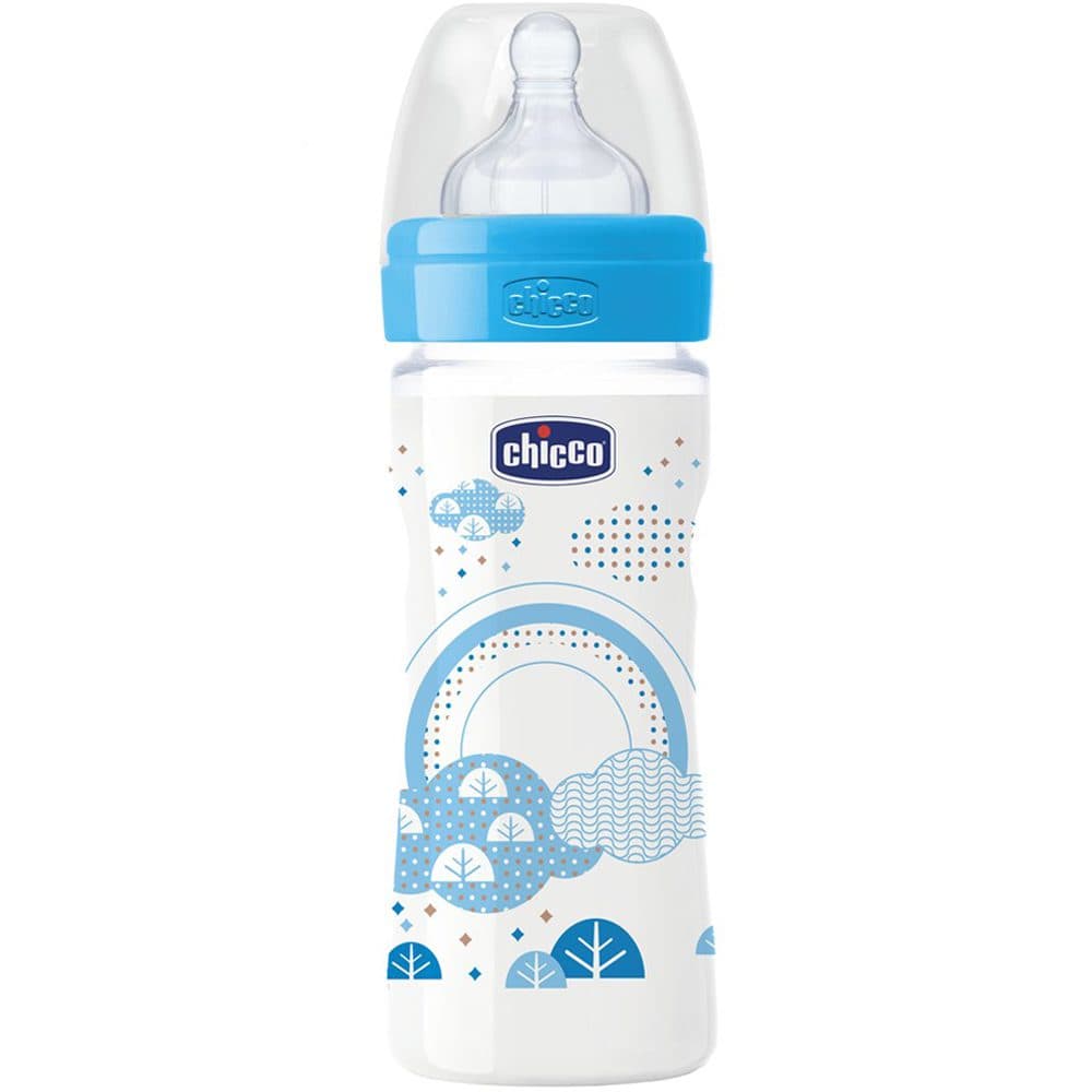 شیشه شیر ول بی اینگ سیلیکون چیکو گنجایش 250 میلی لیتر رنگ ها مختلف chicco — تصویر ۸