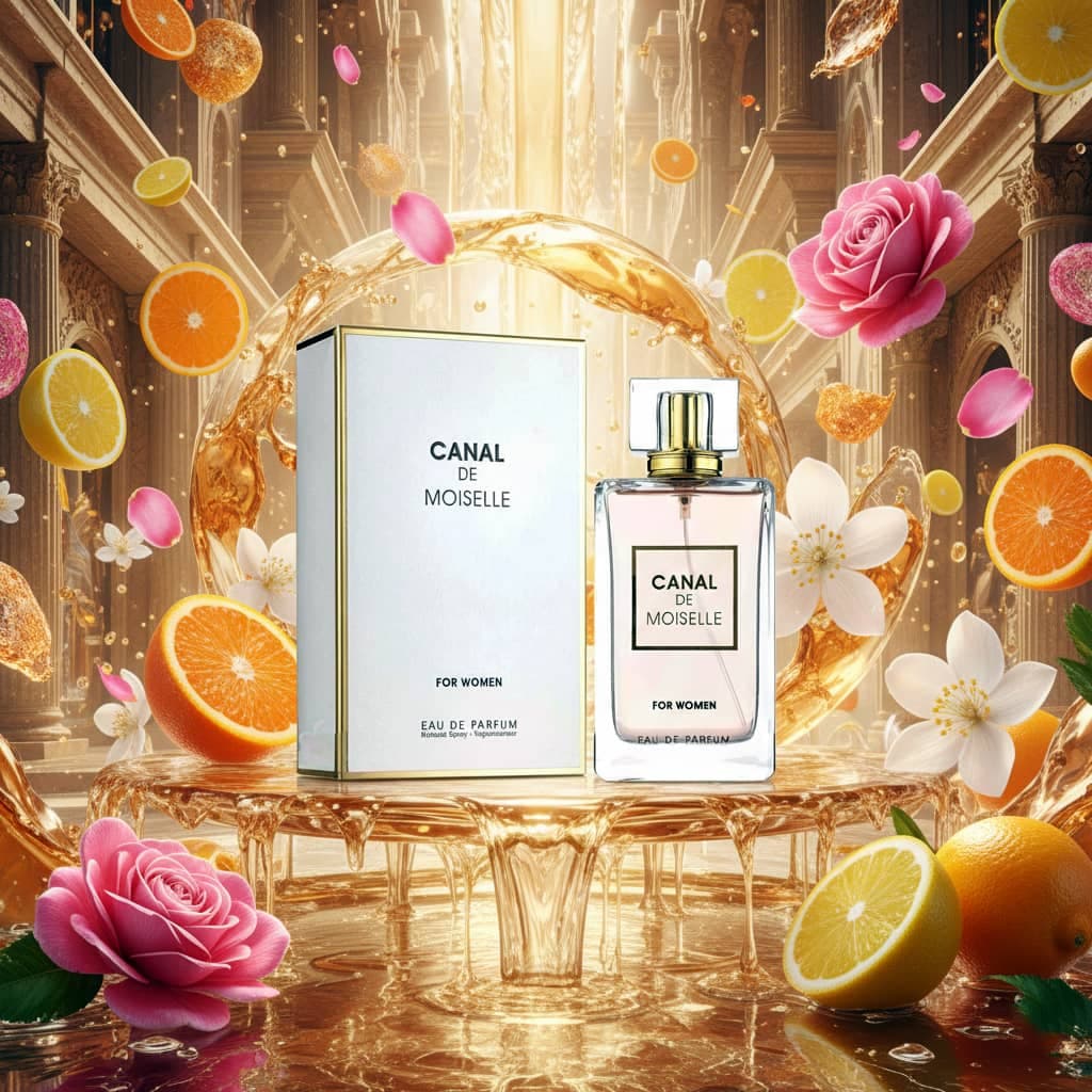 عطر ادکلن زنانه شنل کوکو مادمازل فراگرنس ورد مدل کانال دی مازل (Fragrance World Canal De Moiselle) حجم 100 میل