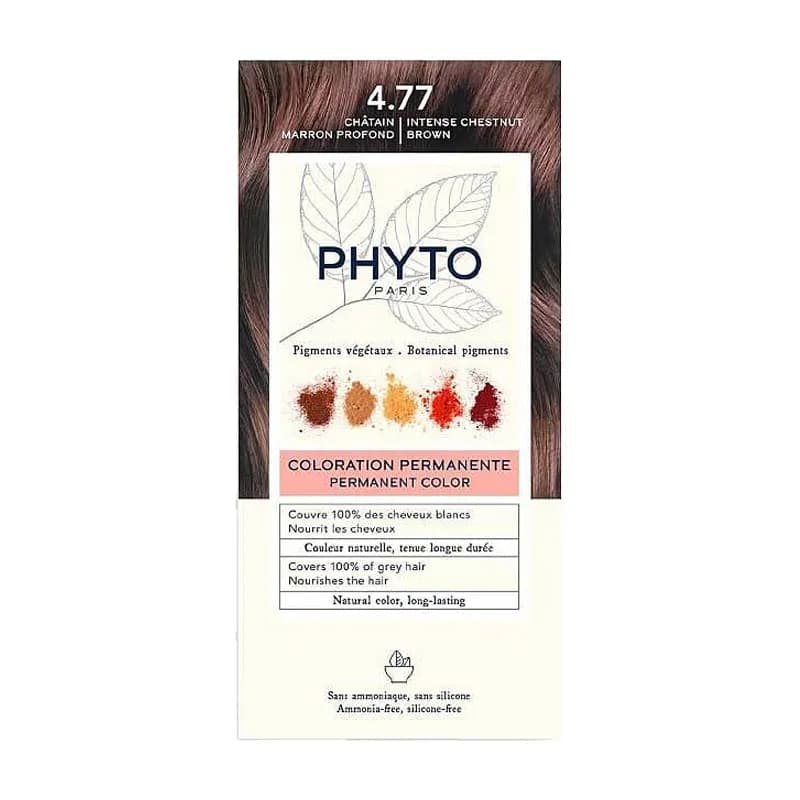 کیت رنگ مو رنگ ۴.۷۷ Intense chestnut brown فیتو 50 میلی‌لیتر — تصویر ۲