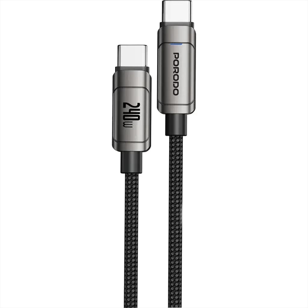 کابل شارژ 240 وات پرودو تایپ C به تایپ C مدل PowerSync — تصویر ۲