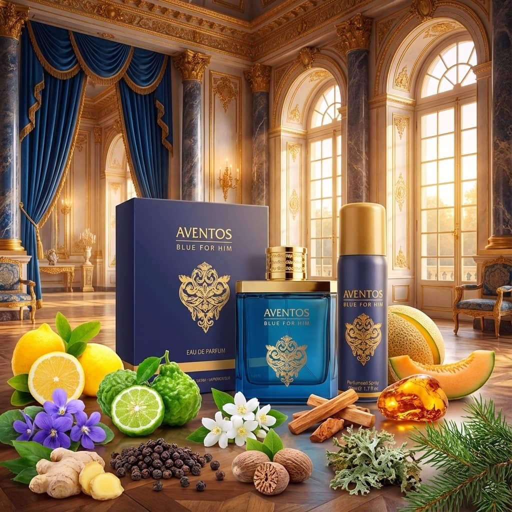عطر ادکلن مردانه کرید ارولفا کرید آبی فراگرنس ورد مدل اونتوس بلو فور هیم (Fragrance World Aventos Blue For Him) حجم 100 میل با اسپری رایگان